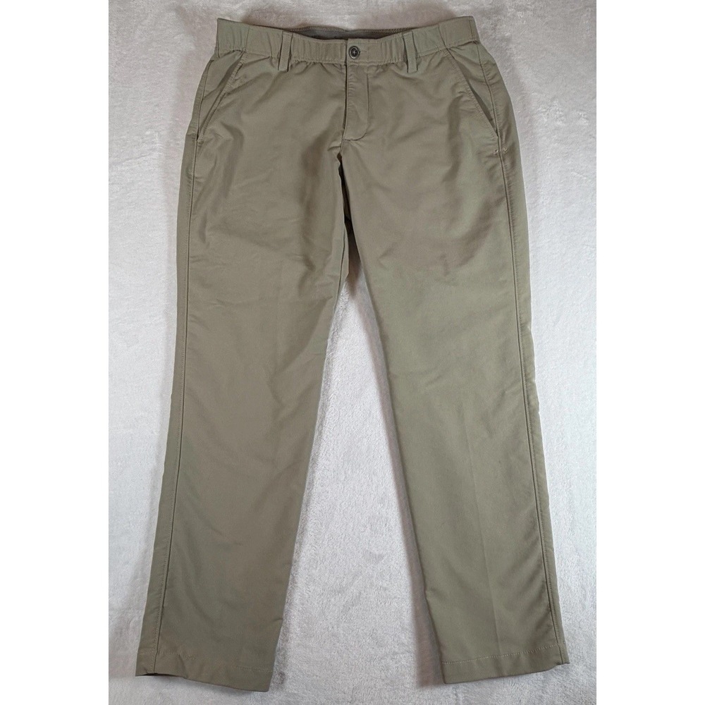 Under Armour Men's 36x30 Beige UA Drive Performance Golf Pants Stretch Casual